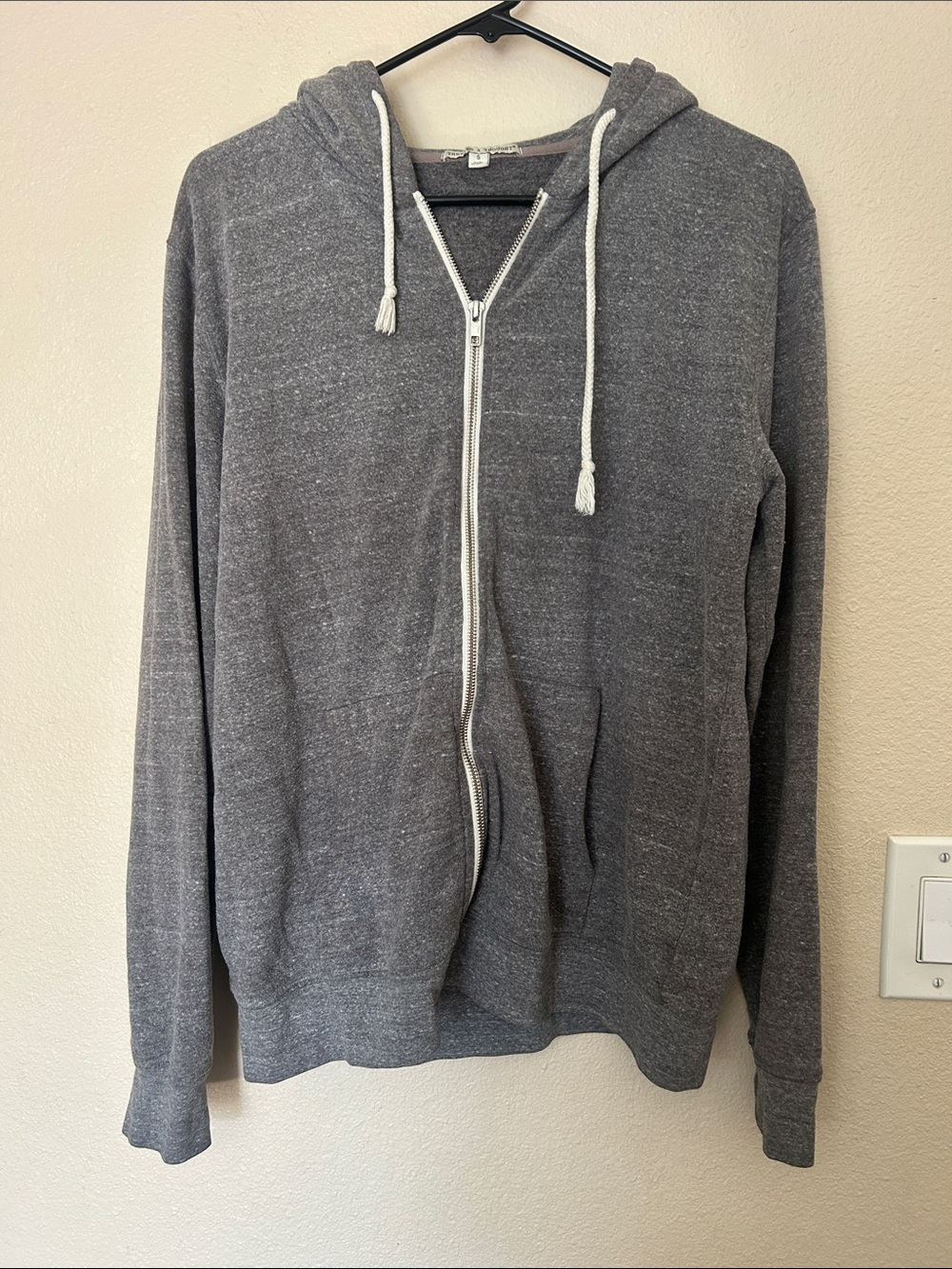 Threads 4 Thought Heather Gray Zip-Up Hoodie